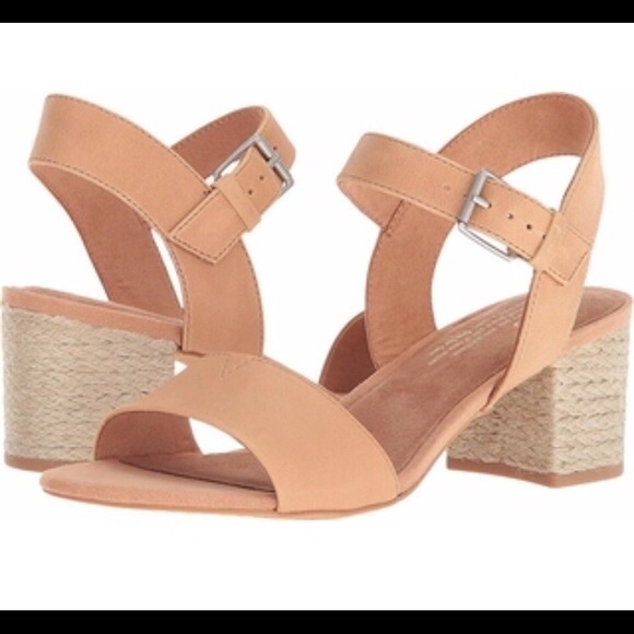 toms rosa block heel sandal